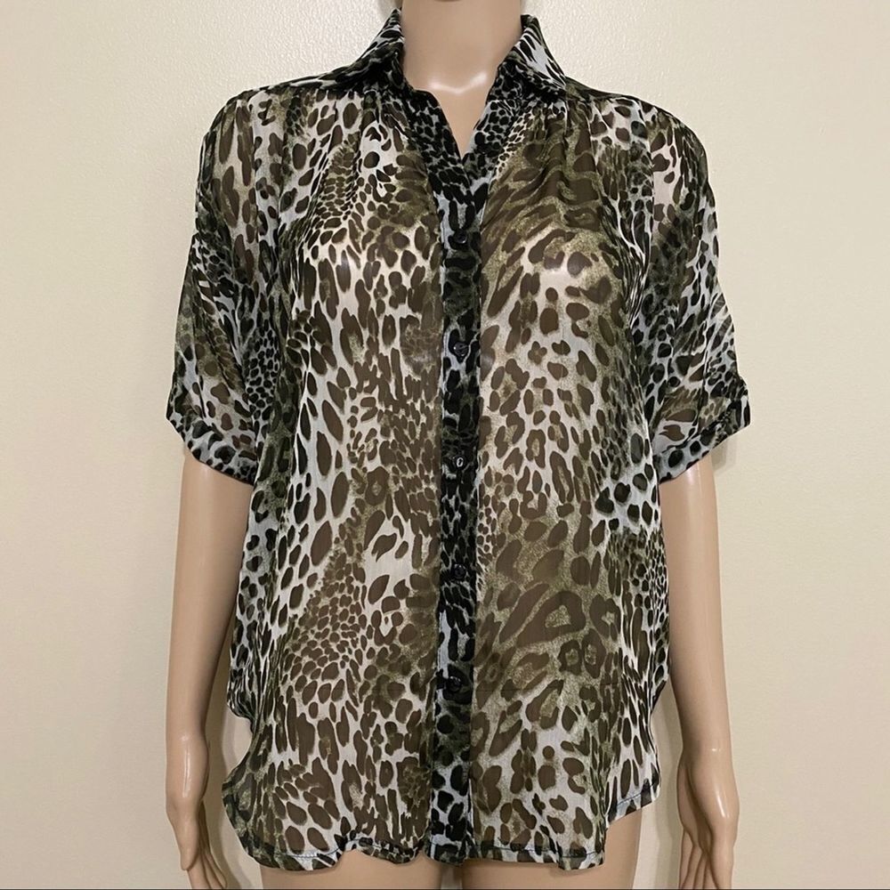 Simply Irresistible Green Leopard Print Top​